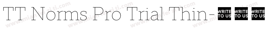 TT Norms Pro Trial Thin字体转换